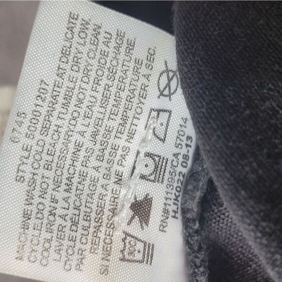 Tory Burch Super Skinny Womens Black Jeans Size 29 Embroidered Logo Packet - Picture 14 of 15